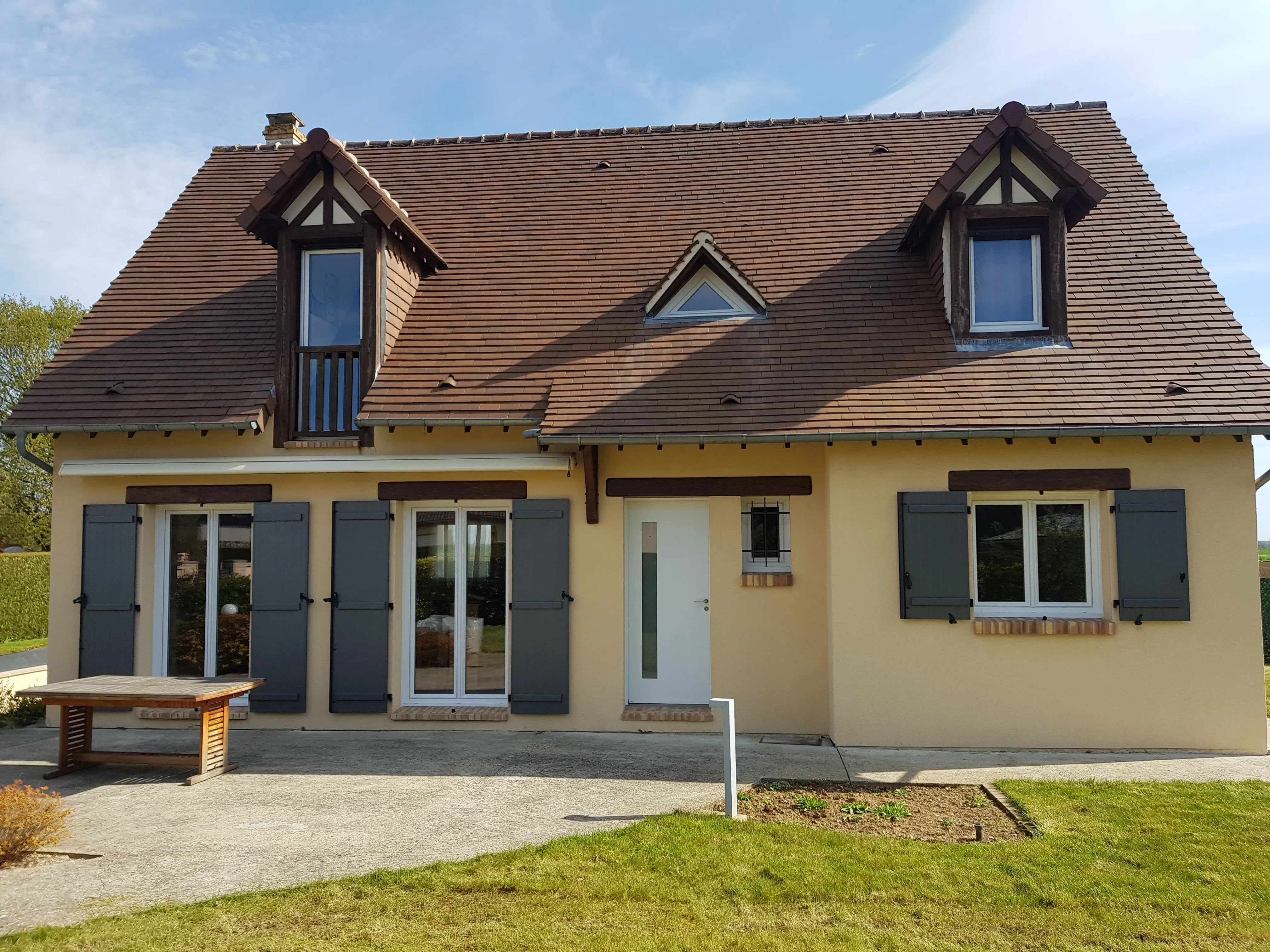 FENETRES PVC BLANC SELO VB ALU GRIS SABLE 2900 BOULAY MORIN AVRIL 20